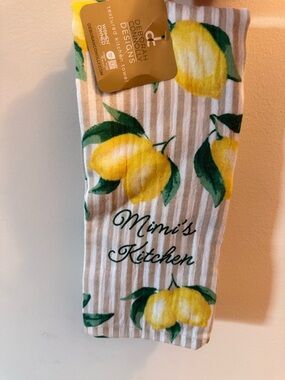 Deborah Connolly Designs 'Mimi's Kitchen' Lemon Print Kitchen Towel - Yellow